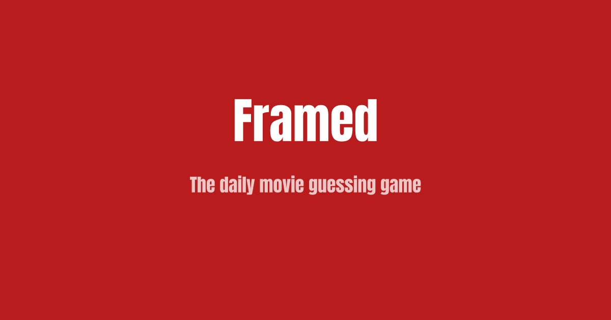 Framed - The daily movie guessing game