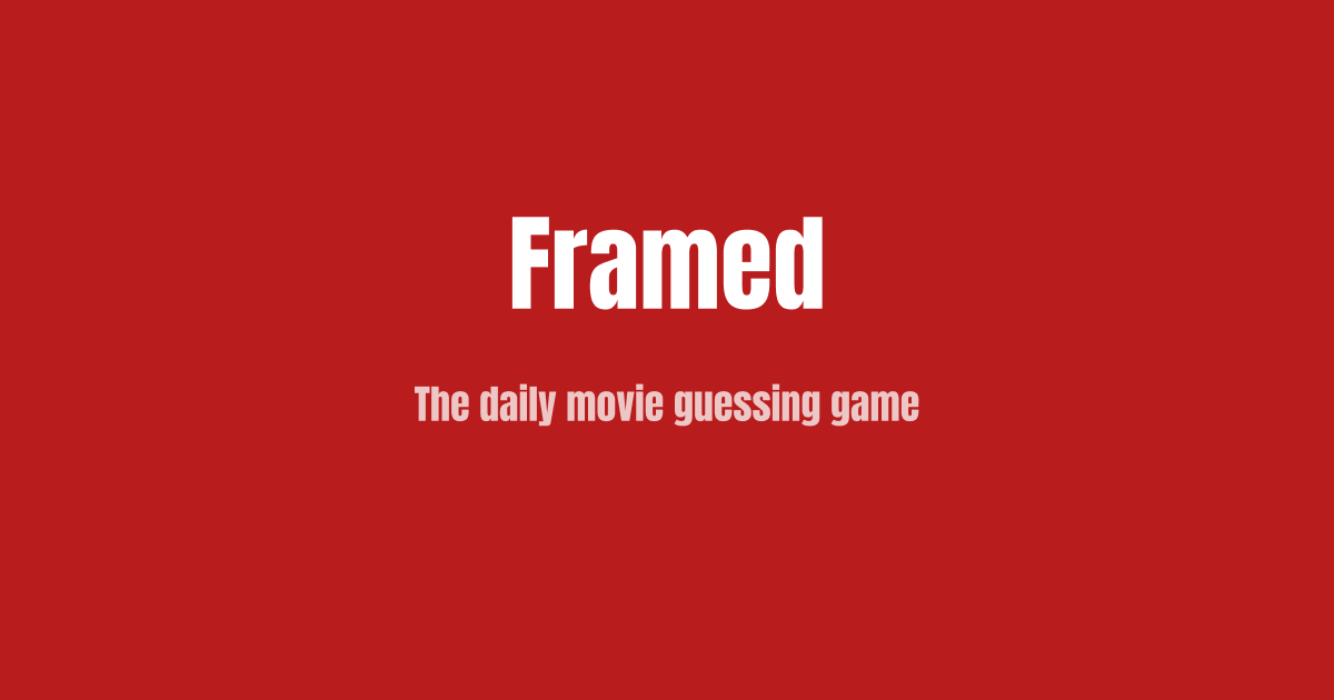 Overview of Framed Movie Game